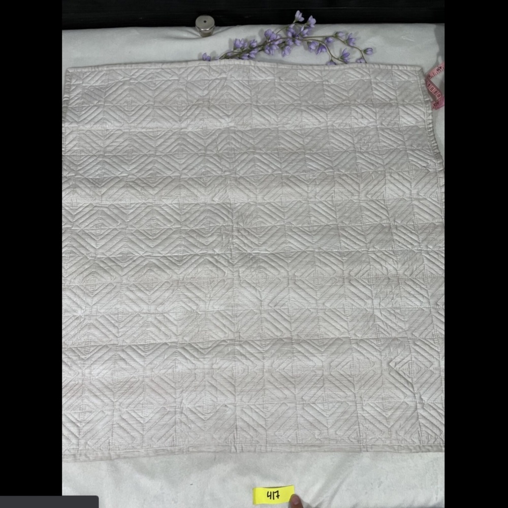 NEW Hotel‎ Collection Woodrose Quilted 1 Euro Sham